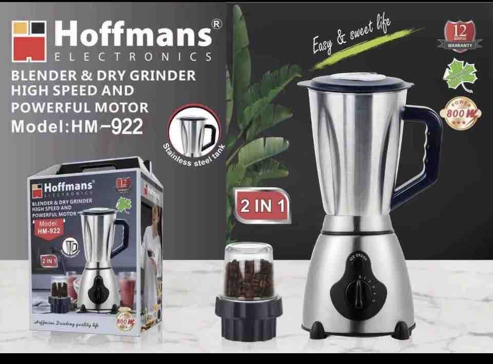 Stakleni/nerđajući blender 2L sa suhim mlinom (2 u 1), 800W