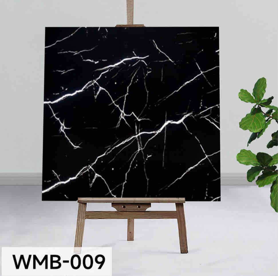 Samoljepljiva pločica/folija za zid i pod 60x60 cm – crni mramor