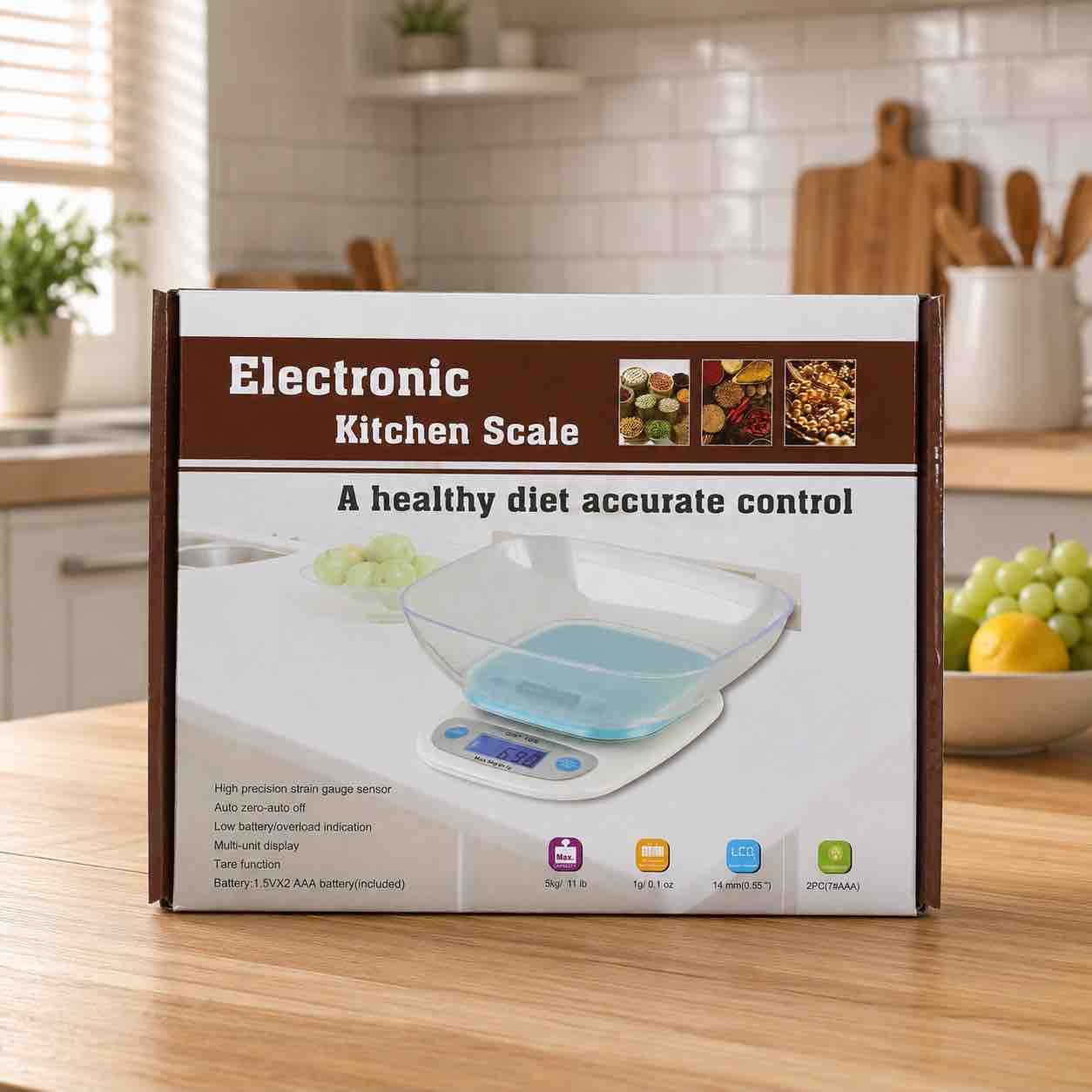 Digitalna kuhinjska vaga sa zdjelom (do 5 kg)