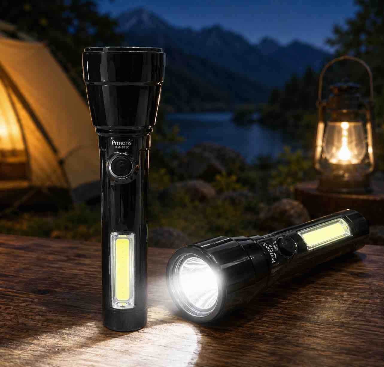 Višenamjenska ručna LED lampa sa bočnim COB panelom