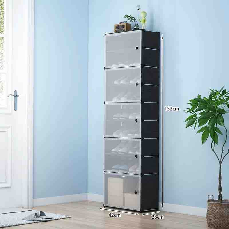 Uski modularni ormar za cipele sa 5 vrata