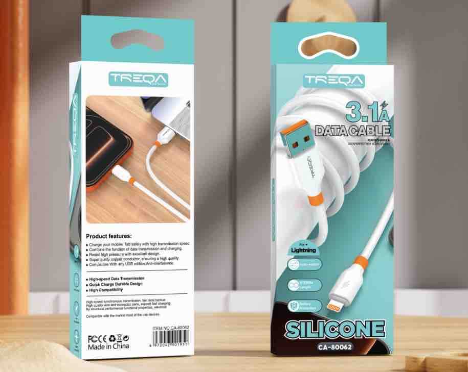 USB-A na Lightning kabl 3.1A, silikon