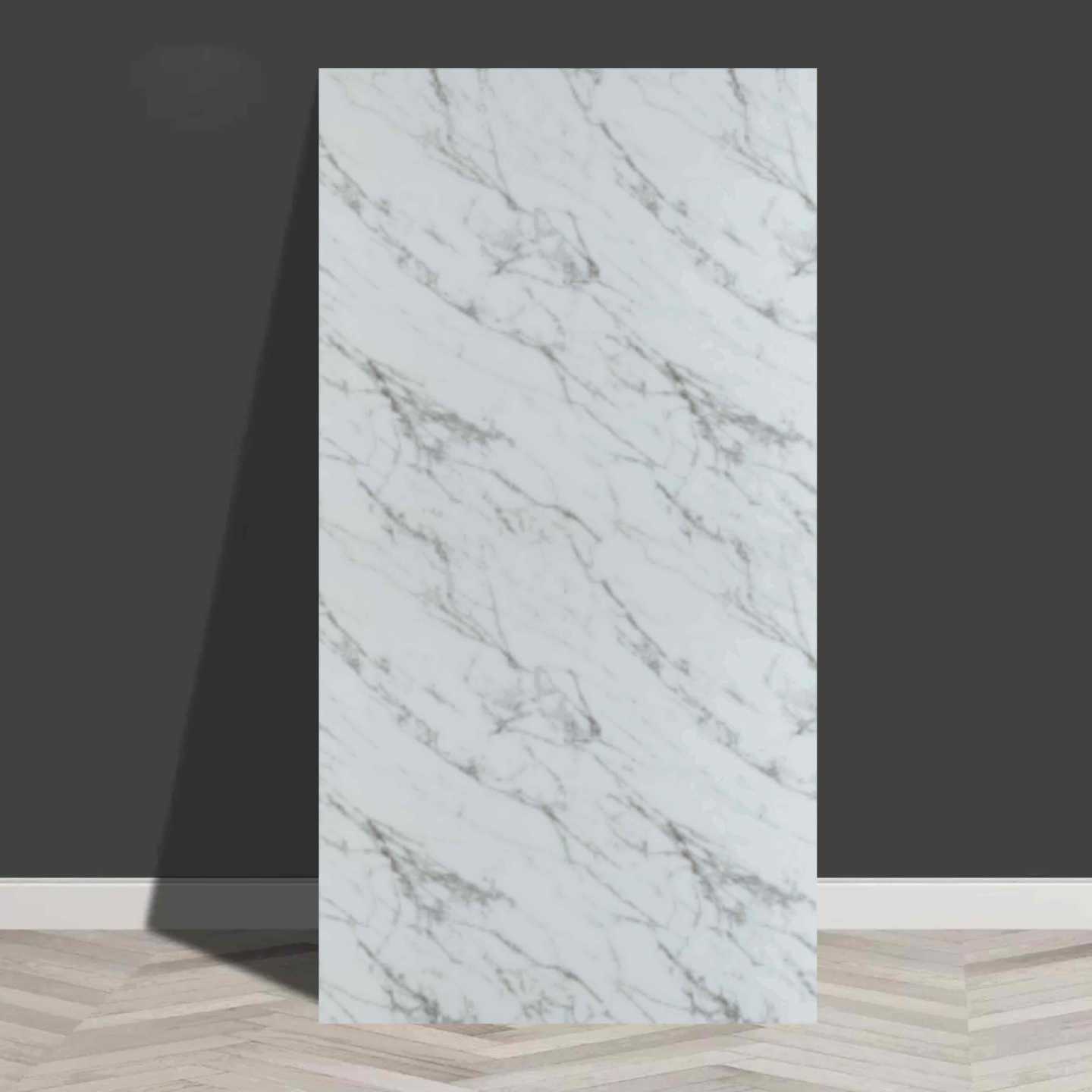 Samoljepljiva tapeta panel 60x120 cm — bijeli mramorni dezen