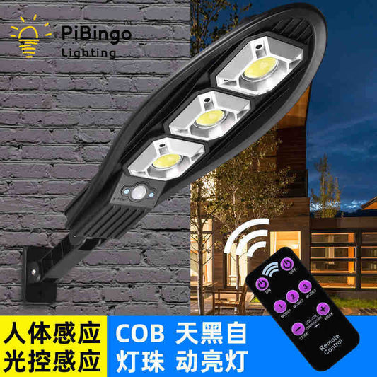 Solarna zidna LED lampa sa senzorom i daljinskim upravljačem (3 COB)
