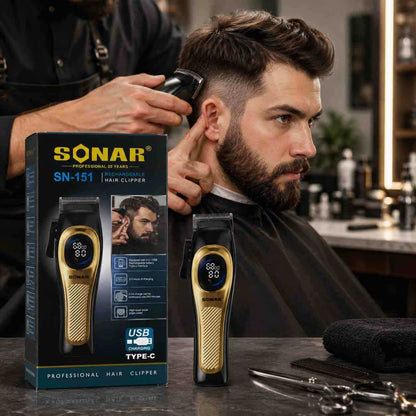 Bežični trimer za kosu i bradu Sonar SN-151 — komplet za šišanje