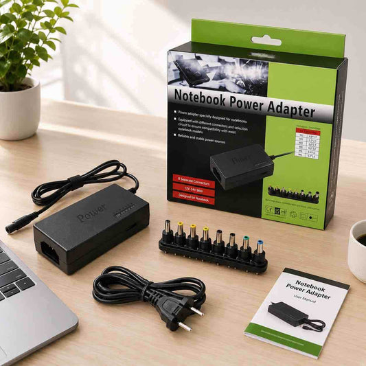 Univerzalni notebook adapter 96W (12–24V) sa zamjenjivim nastavcima