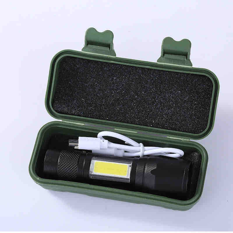 USB punjiva mini LED lampa s COB panelom i futrolom