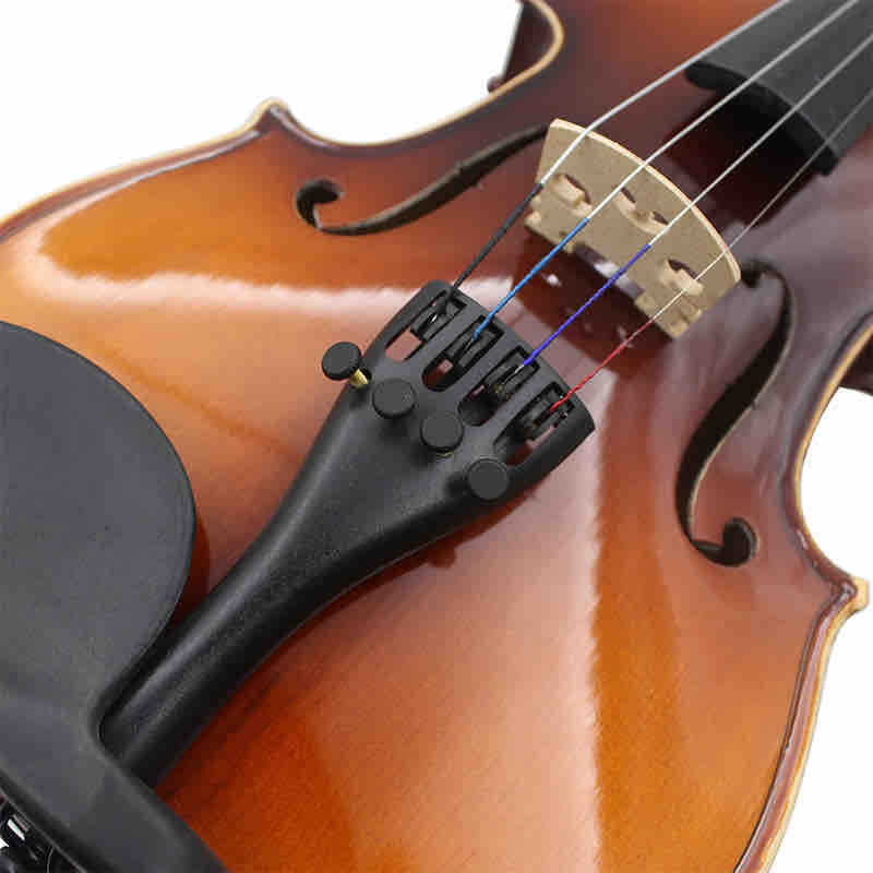 Violin tailpiece (mostić) sa četiri mikrotunera