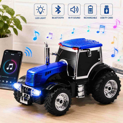 Bluetooth zvučnik u obliku traktora s LED svjetlima