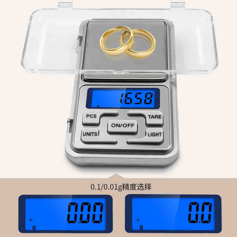 Džepna digitalna vaga za sitne težine 0.01g–200g
