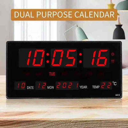 Veliki digitalni LED sat sa datumom i termometrom (47 cm)