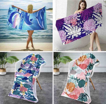 Pamučni peškir za plažu 70x140 cm, razni dezeni