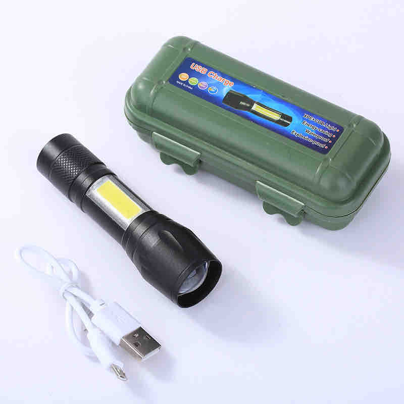 USB punjiva mini LED lampa s COB panelom i futrolom