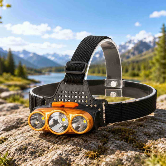 Čelna lampa sa 3 LED i USB punjenjem