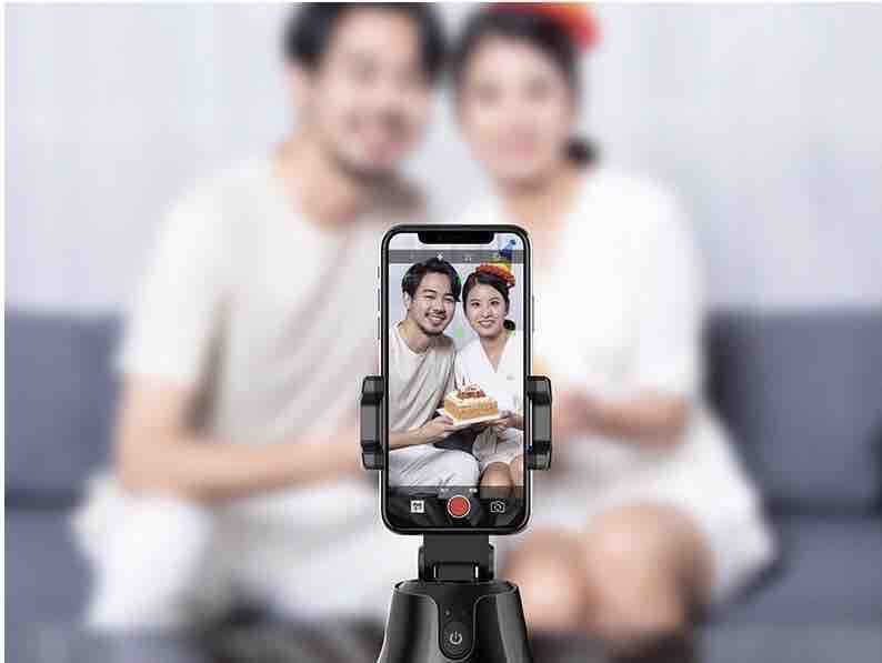 Automatski 360° pan‑tilt držač za mobitel sa praćenjem lica