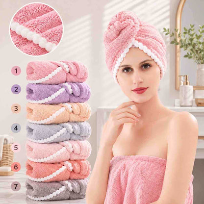 Mekana turban kapa za sušenje kose – mikrofiber (assorted)