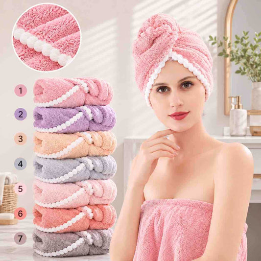 Mekana turban kapa za sušenje kose – mikrofiber (assorted)