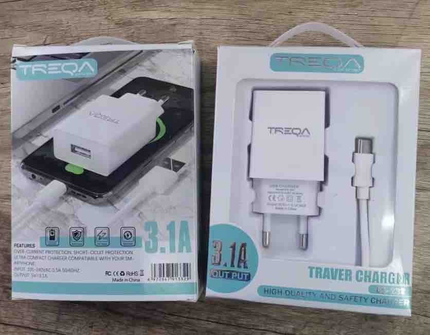 USB punjač set – AC adapter + Type-C kabl (3.1A)