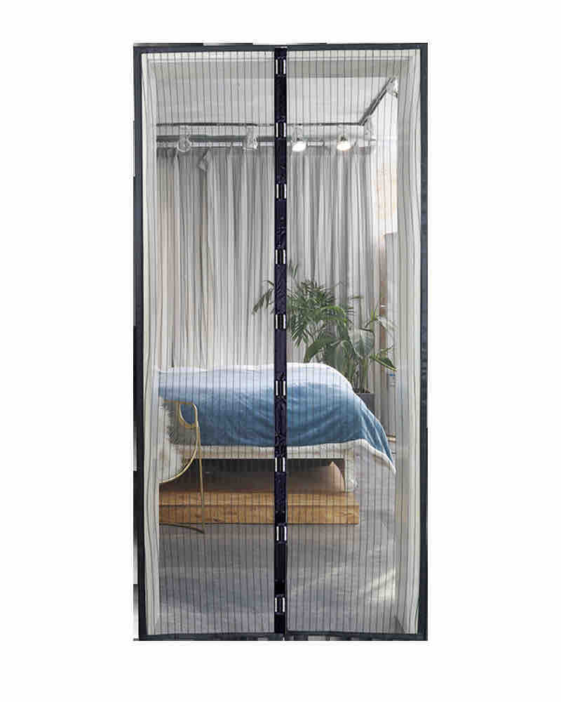 Magnetna mrežasta zavjesa za vrata 100x210 cm (crna)