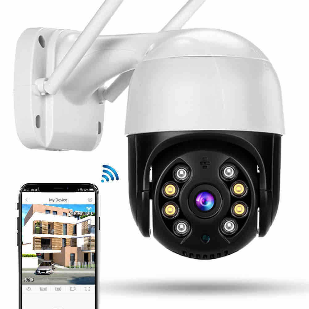 Vanjska rotirajuća WiFi sigurnosna kamera 8MP (iCSee) sa dvostrukom antenom