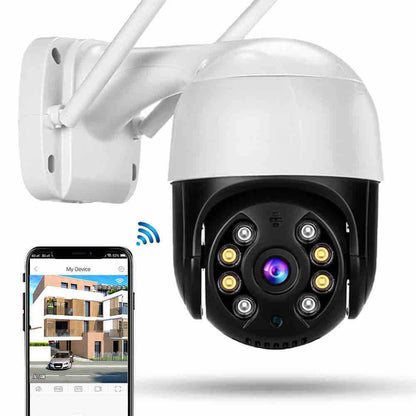 Vanjska rotirajuća WiFi sigurnosna kamera 8MP (iCSee) sa dvostrukom antenom