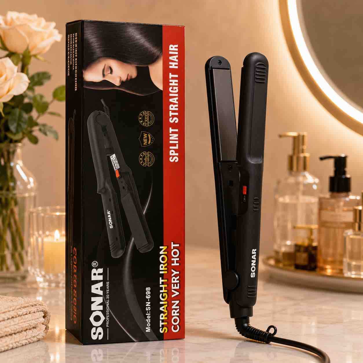 Mini pegla za kosu Sonar — kompaktni ispravljač za ravnanje