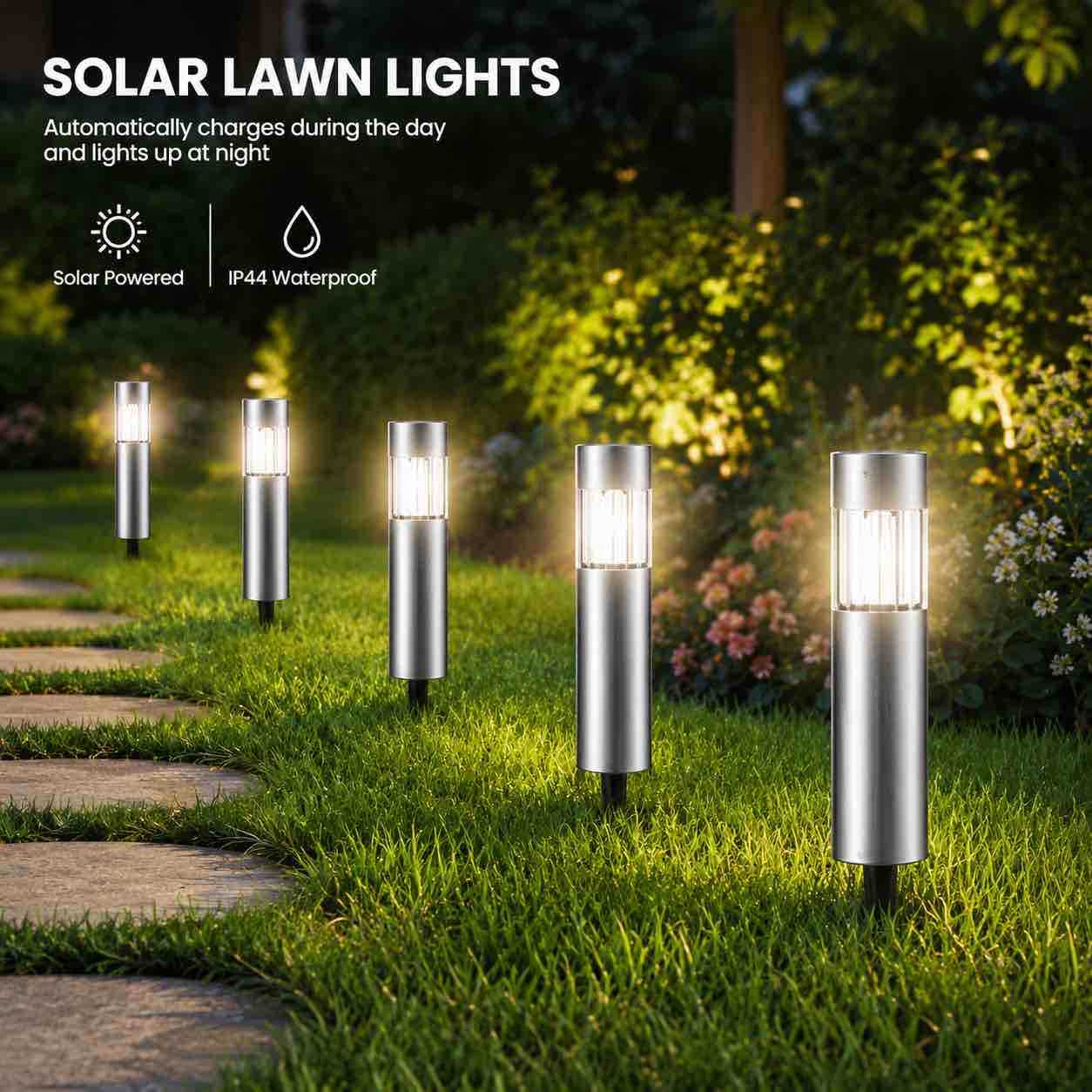 Solarna baštenska lampa na kolcu