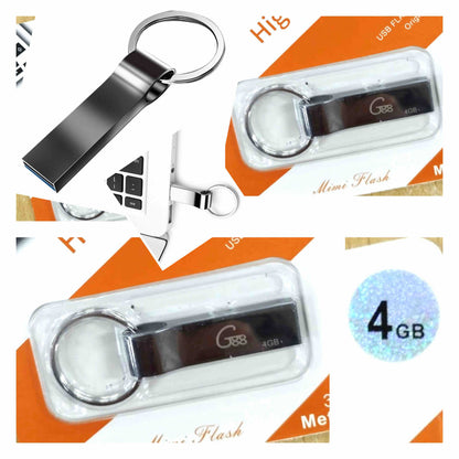 Metalni USB flash drive sa priveskom 4GB