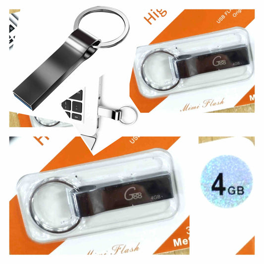Metalni USB flash drive sa priveskom 4GB