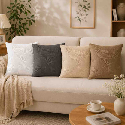Dekorativna jastučnica 45x45 cm — prošiveni dezen, neutralne boje