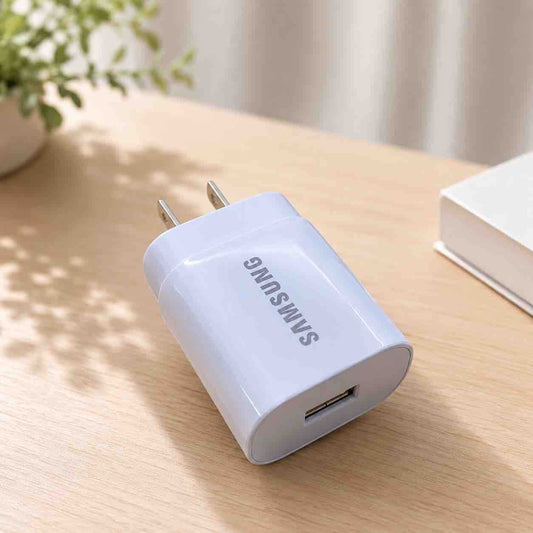 USB zidni punjač sa USB-A priključkom — bijeli, američki utikač