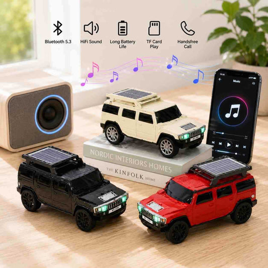 Mini Bluetooth zvučnik u obliku SUV automobila sa LED i solarnom pločom
