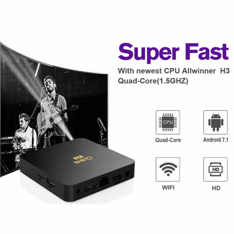 Q96 X1 Android TV box 4GB RAM + 32GB ROM, 4K Ultra HD