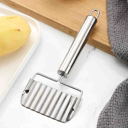 Valoviti rezač/rezak za povrće i krompir, inox izgled