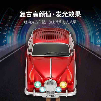Bluetooth zvučnik u obliku retro automobila sa LED svjetlima