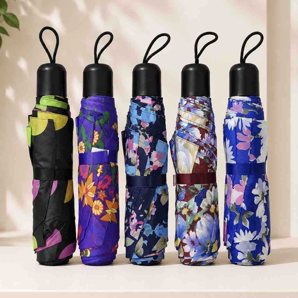 Sklopivi džepni kišobran – šareni dezen (assorted)