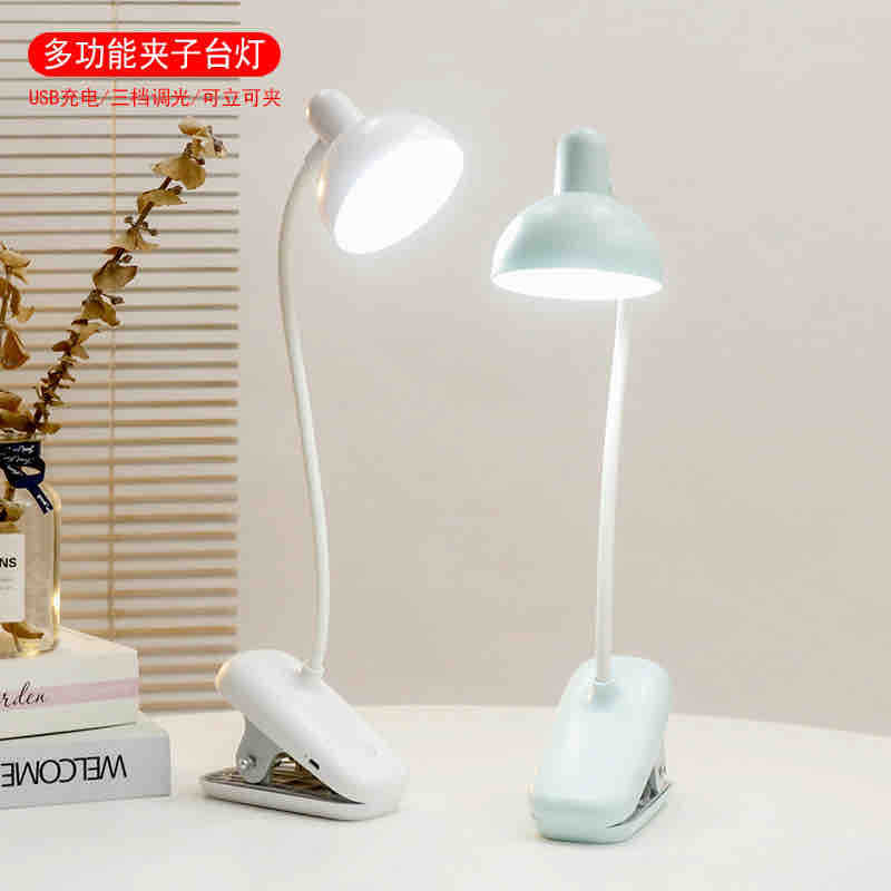Mini stolna klipsna lampa s fleksibilnim vratom i 3 nivoa osvjetljenja