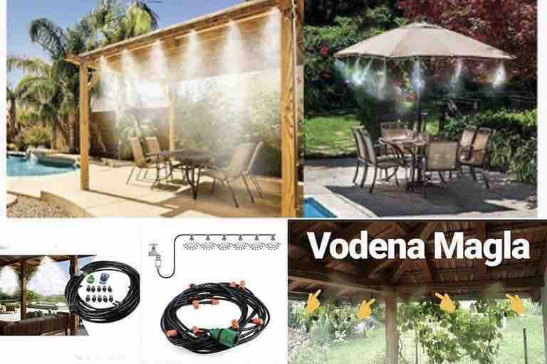 Sistem za vodenu maglu 10 m sa više mlaznica