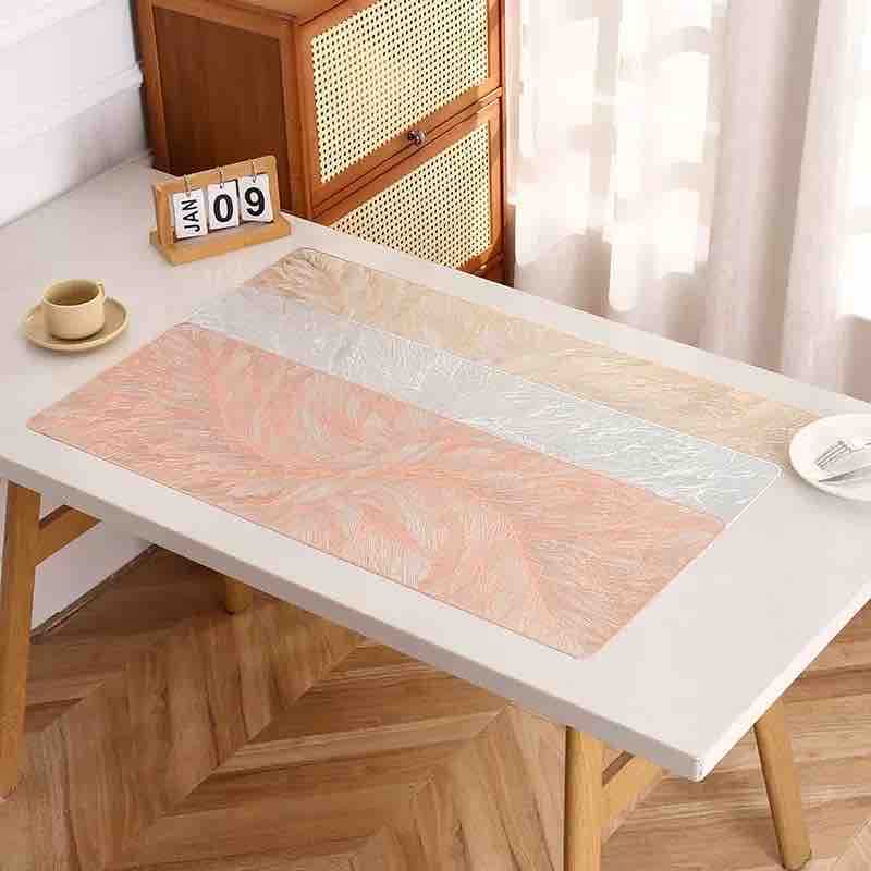Stolni trkač 33x92 cm, set 6 kom - dekor perje