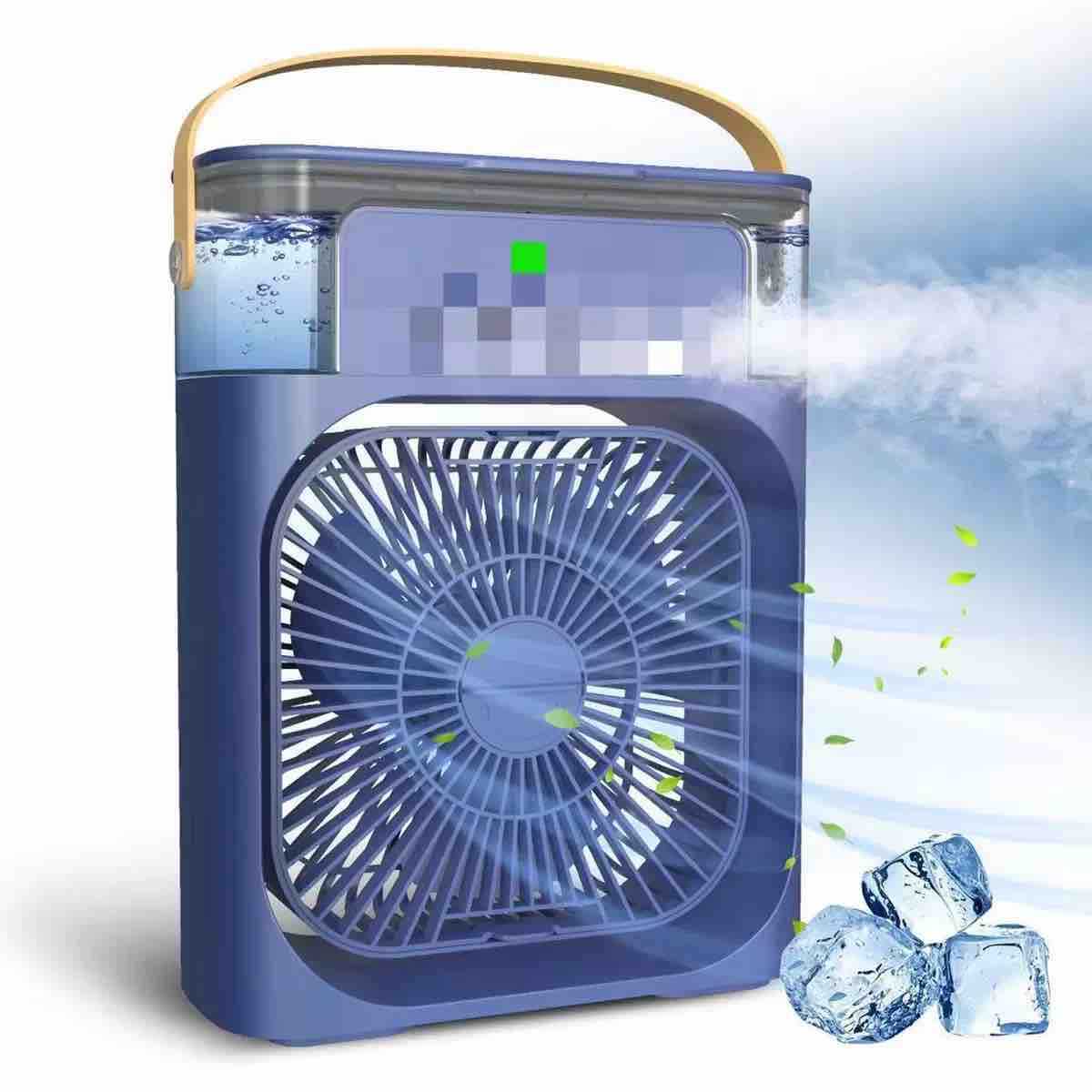 Prijenosni mini ventilator s raspršivačem i rezervoarom za vodu