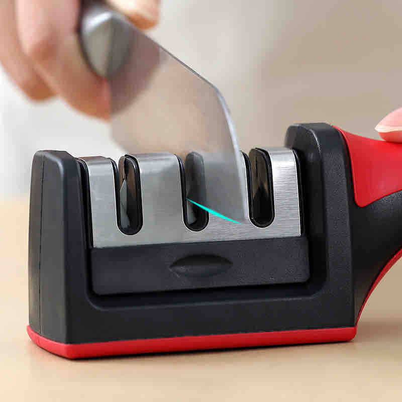 Ručni oštrač noževa sa 3 stepena i ergonomskom drškom