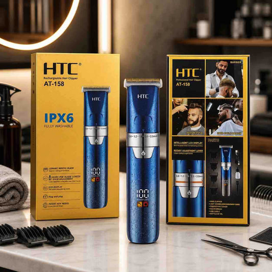 Bežična punjiva mašinica za šišanje HTC AT-158 s LCD ekranom
