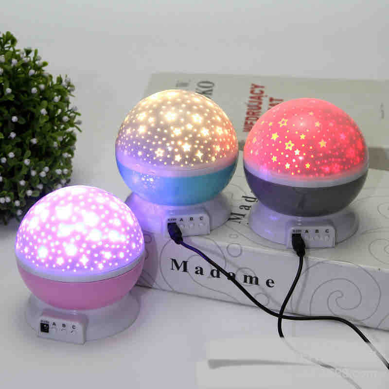 LED rotirajući zvjezdani projektor — mini noćna lampa