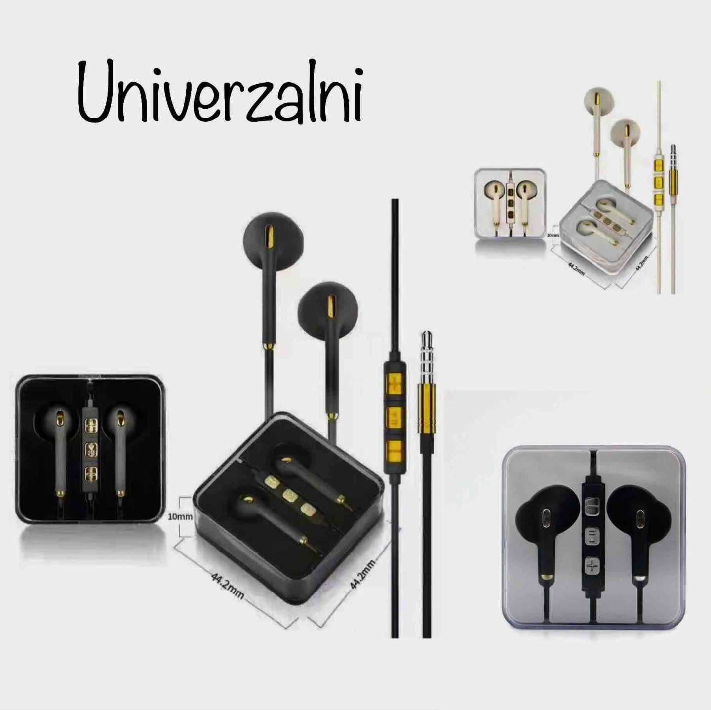 Univerzalne žične slušalice s mikrofonom i daljinskim upravljačem (3,5 mm)