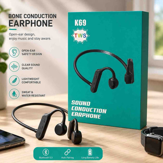 Bluetooth bone‑conduction sports slušalice s neckbandom