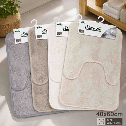 Set 2/1 prostirki za kupatilo 40x60 cm — protuklizne, kontura za WC