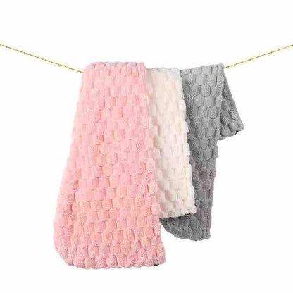 Mekana turban kapa za sušenje kose (coral fleece)