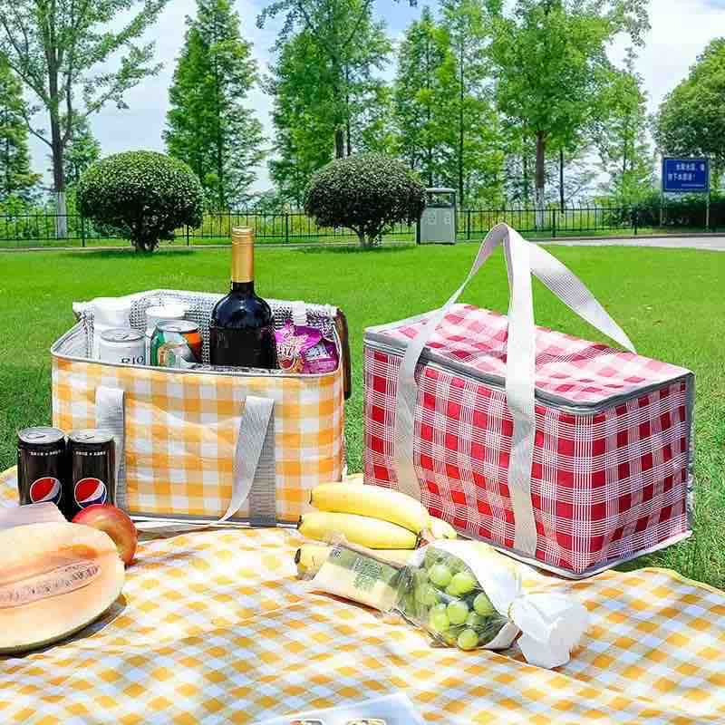 Termo torba za piknik i kupovinu — pravougaoni hladnjak-tote