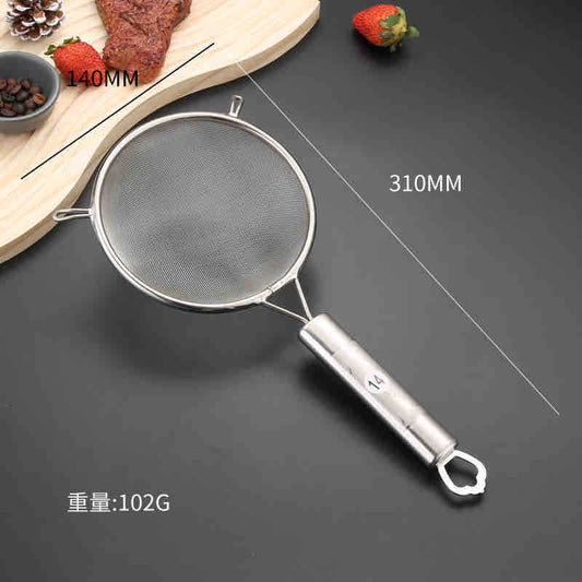 Stainless čajnik/cediljka sitna mreža 14 cm - inox