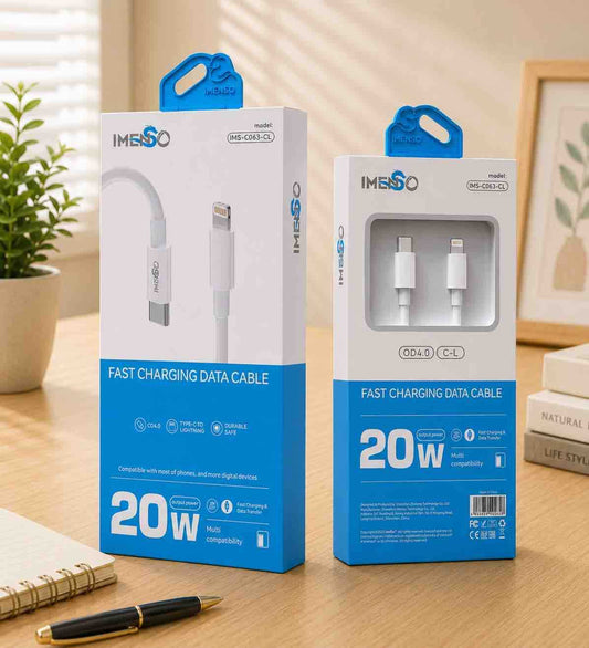 USB-C na Lightning kabl za brzo punjenje (20W), bijeli